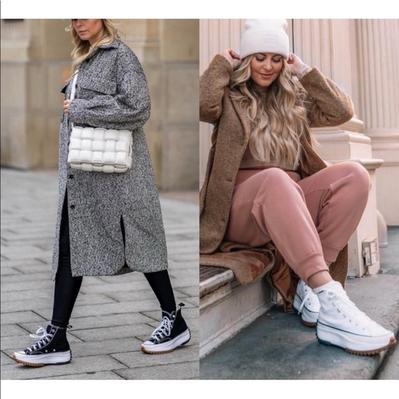 Black High Top Lace Up Platform Sneaker - Picture 7 of 11